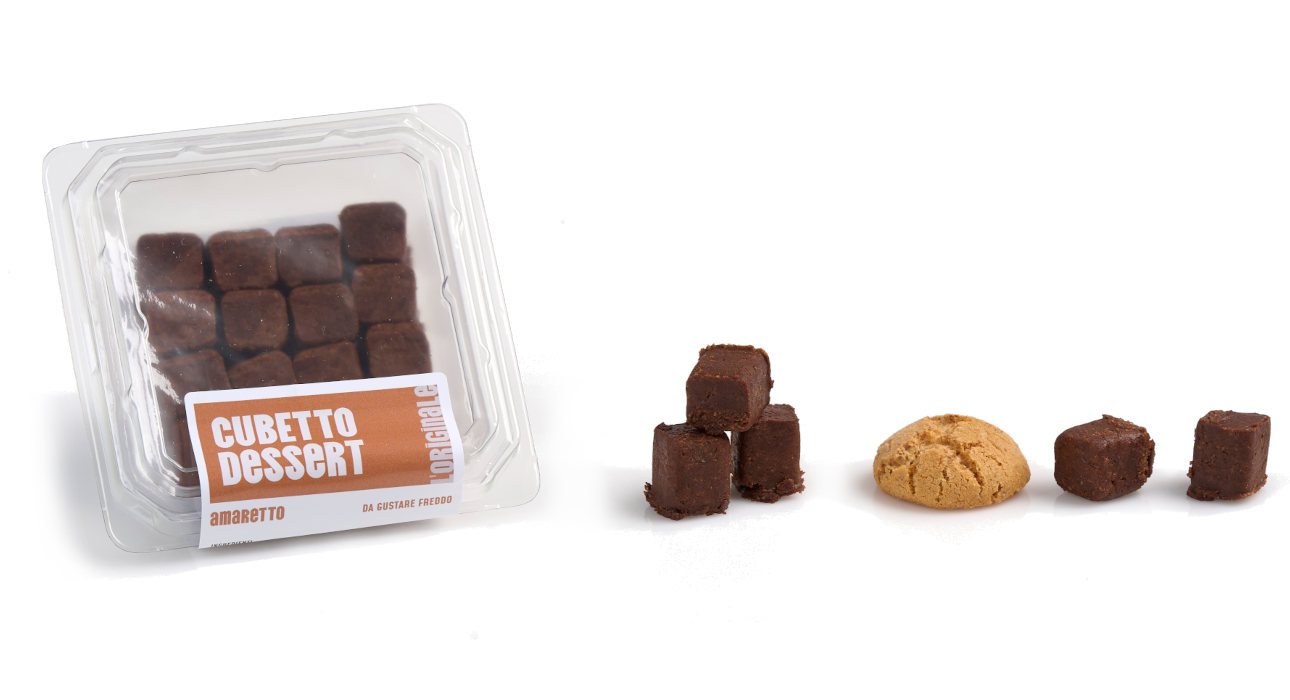 Calfra Cubetto Dessert: i mini dessert con caca e amaretto