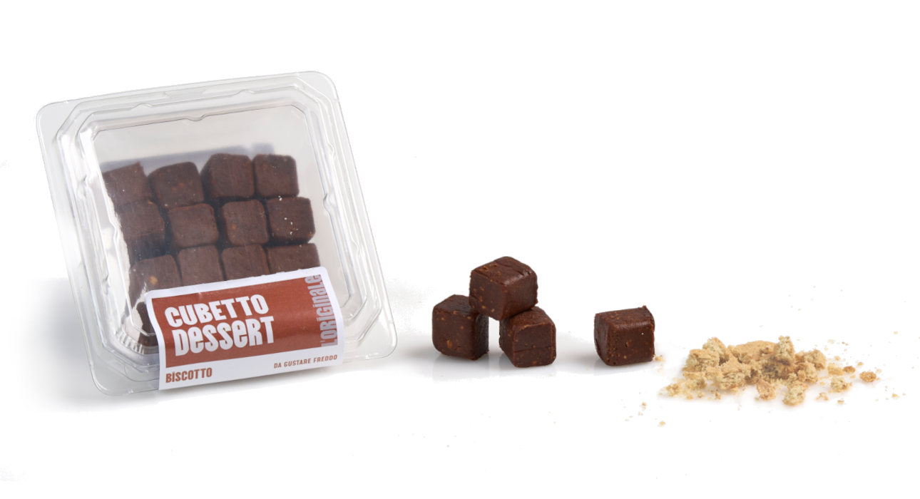 Calfra Cubetto Dessert: i mini dessert con caca e biscotto