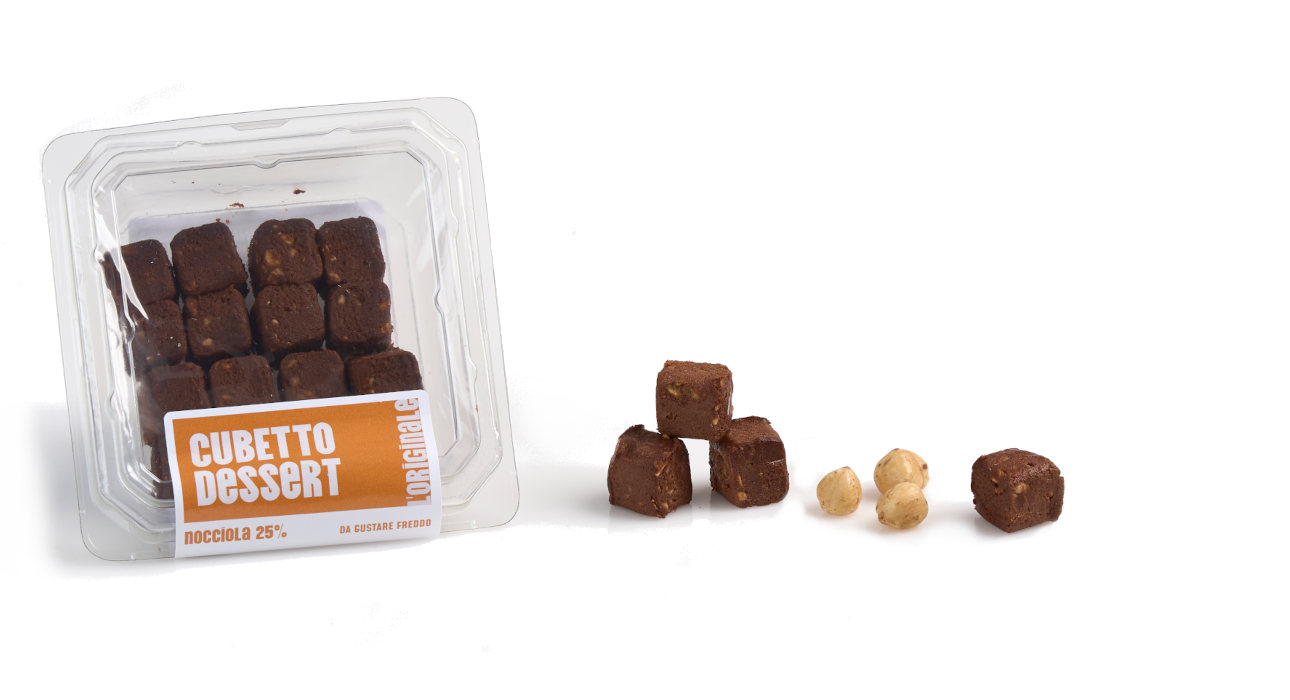Calfra Cubetto Dessert: i mini dessert con caca e nocciola